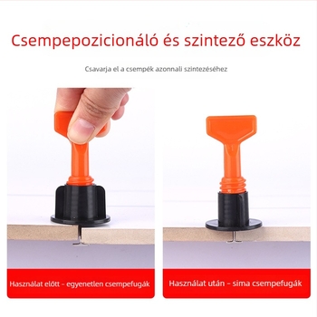 Padló- és falicsempe szintező eszköz, kőműves pozicionáló segéd