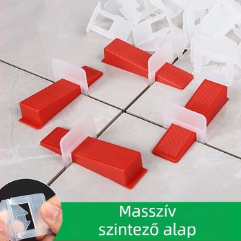 Műanyag vastagított csempe szintező klín – pontos csempe igazítás kereszt távtartókkal