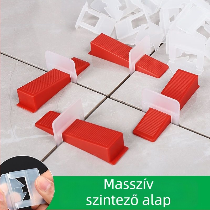 Műanyag vastagított csempe szintező klín – pontos csempe igazítás kereszt távtartókkal