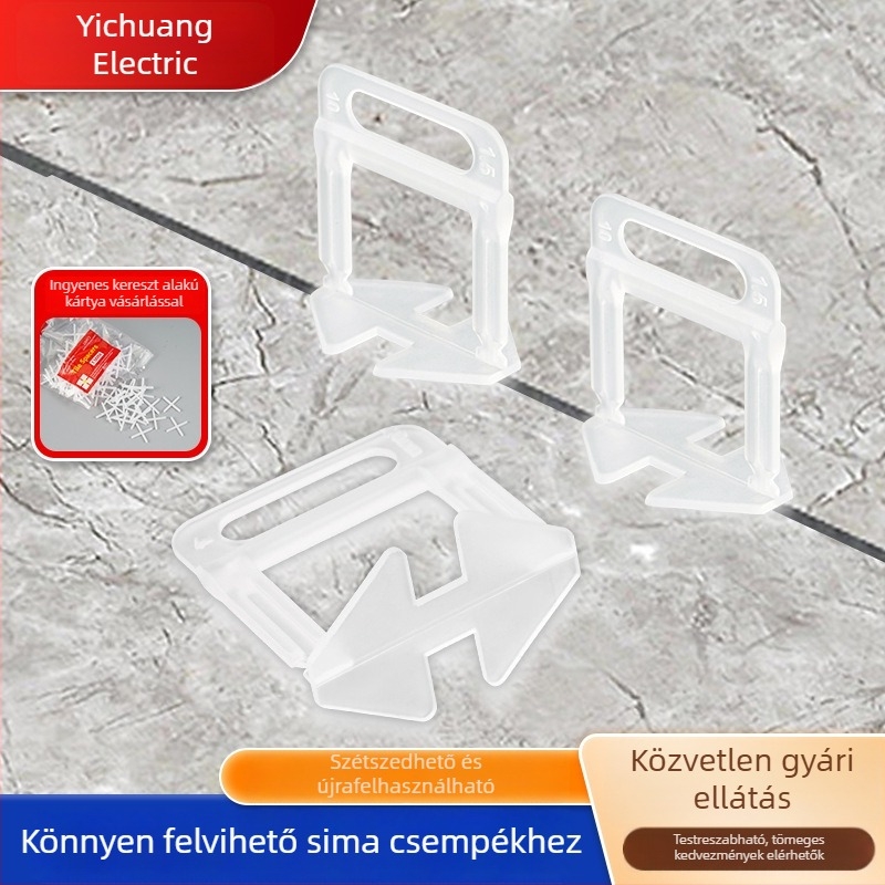 Műanyag csempealátét szintező, több méretben 1.0–3.0 mm – precíziós szintező eszköz csempékhez