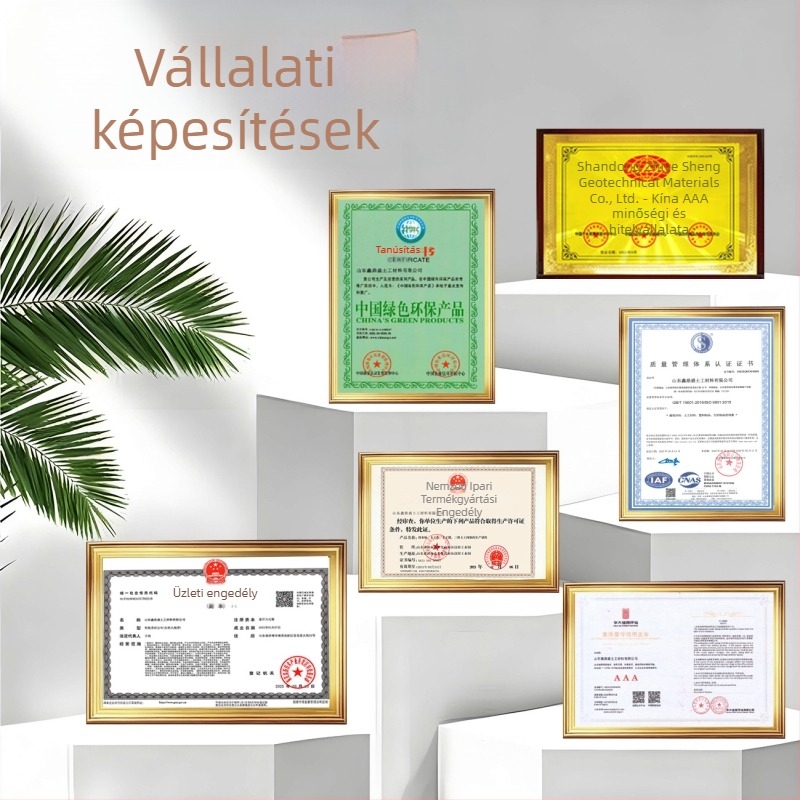 HDPE merev áteresztő cső hullámos hálós mintázattal, tájépítéshez, kerthez és fű alatti vízelvezetéshez