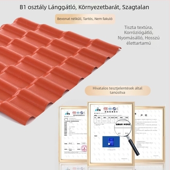 Szintetikus gyantából készült tetőcserepek felújítása villákhoz, vidéki tetőkhöz és gyárépületekhez, vastagított kínai stílusú antik cserepek