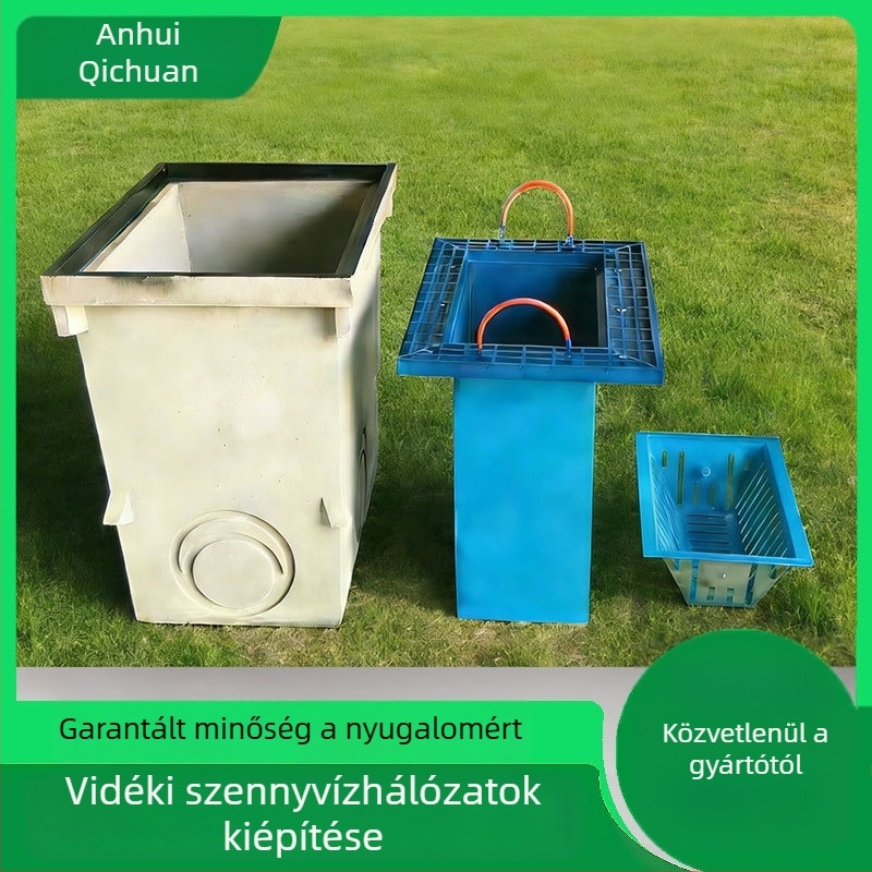 SMC műanyag esővíz kiáramló, gyanta-betonból készült műanyag túlfolyó kút, városi esővízgyűjtéshez
