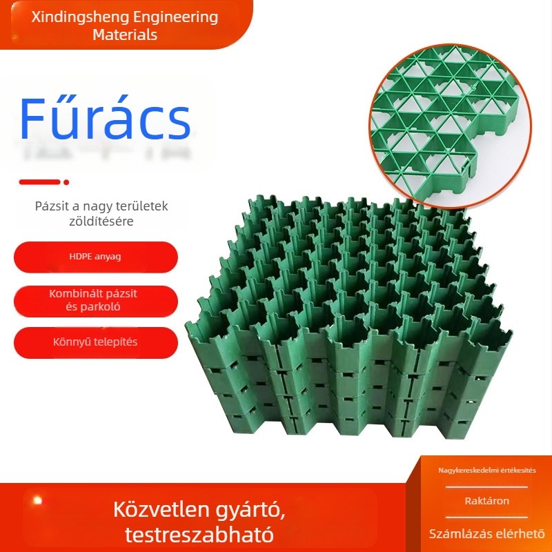HDPE fűvesítő rácsok parkolókhoz, járdákhoz és zöldterületekhez