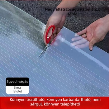 FRP üvegszálas átlátszó napsugár-panel üvegházakhoz, napszobákhoz és erkélyekhez