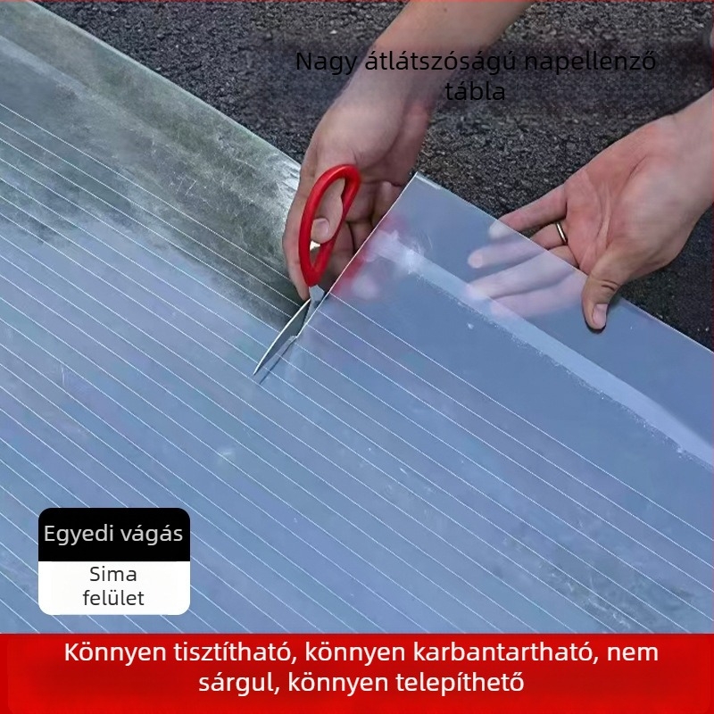 FRP üvegszálas átlátszó napsugár-panel üvegházakhoz, napszobákhoz és erkélyekhez