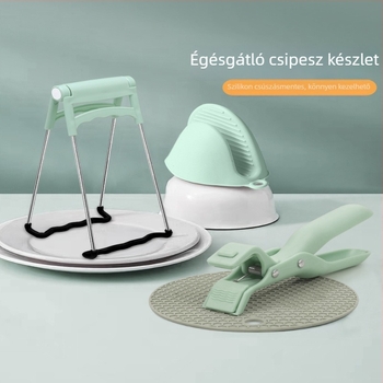 Silikon tálklipsz csúszásmentes és edényemelő a háztartási konyhához