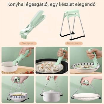 Silikon tálklipsz csúszásmentes és edényemelő a háztartási konyhához
