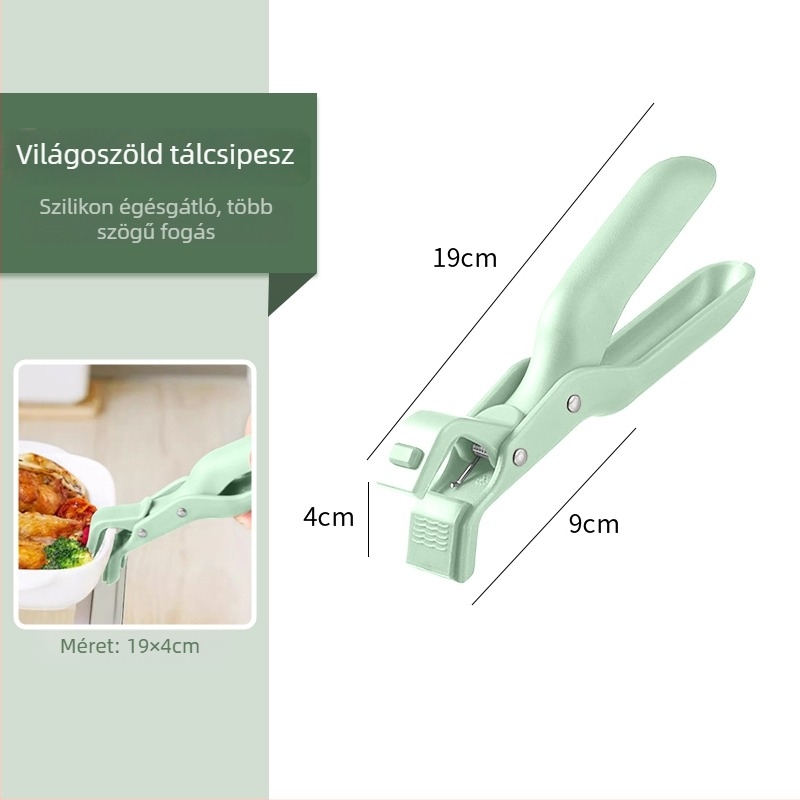 Silikon tálklipsz csúszásmentes és edényemelő a háztartási konyhához