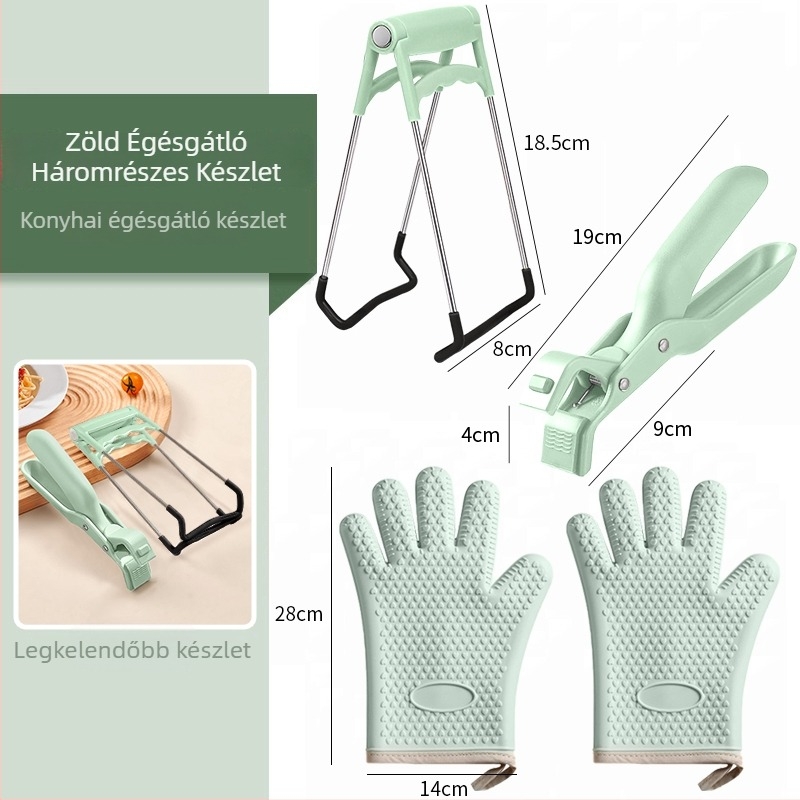 Silikon tálklipsz csúszásmentes és edényemelő a háztartási konyhához
