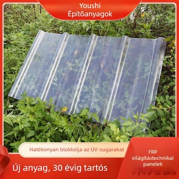 FRP átlátszó tetőpanel üvegszálas – fényáteresztő panel üvegházakhoz