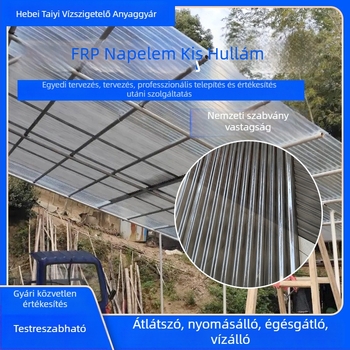 Szürke FRP világító panel üvegszál-erősített gyantából, pergola és autóbeálló számára
