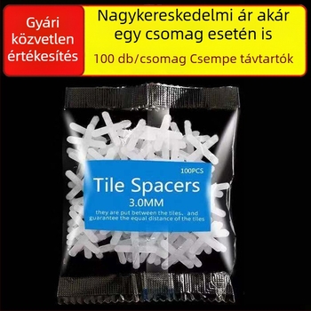 Műanyag keresztcsíkok csempéhez – hézagpozicionálás és csempe szintezése