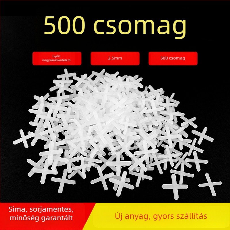 Műanyag keresztcsíkok csempéhez – hézagpozicionálás és csempe szintezése