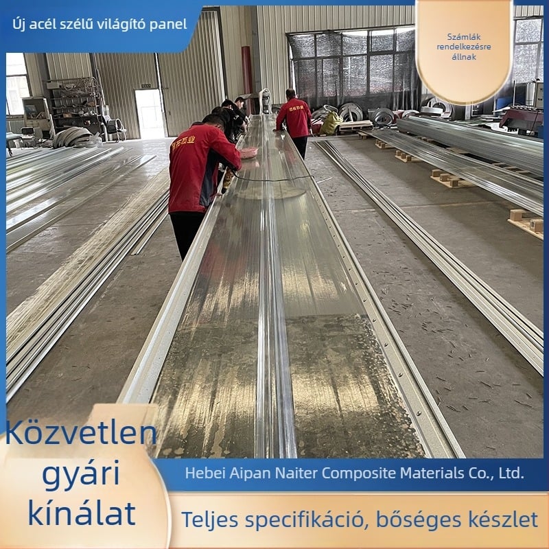 FRP nappali világítópanel, átlátszó üvegszálas tetőcserepek, korrózióálló gyanta tetőpanelek