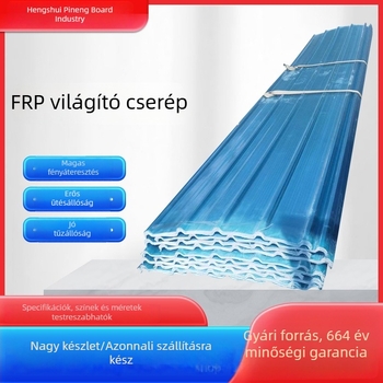 FRP átlátszó hullámmintás világítópanel kültéri üvegházhoz és tetőhöz, testreszabható