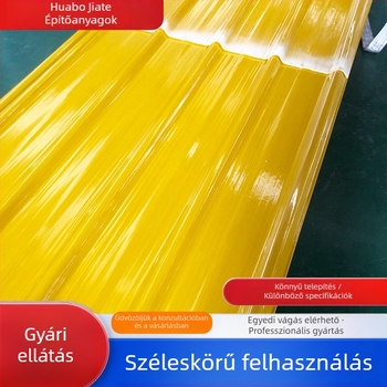 FRP árnyékoló és vízálló üvegszálas tetőpanel üvegházakhoz, carportokhoz és tetőkhöz