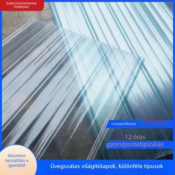 Egyedi üvegszálas üvegházi átlátszó világítópanel a tetőre, UV-álló