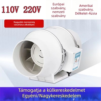 Konyha- és fürdőszobai csatornás ventilátor, 6–8 hüvelyk, erőteljes