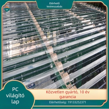 PC átlátszó hullámos világító panel, típus 840/900, tűzálló