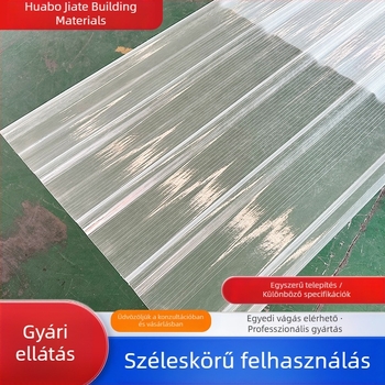 FRP átlátszó tetőpanel üvegházhoz, üvegszál-erősített világító panel, hőszigetelés, magas átláthatóság