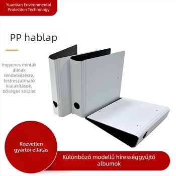 Személyre szabható PP műanyag fotóalbum családi fényképekhez, kivehető oldalakkal