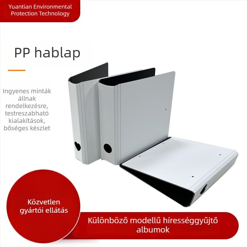 Személyre szabható PP műanyag fotóalbum családi fényképekhez, kivehető oldalakkal