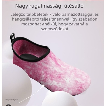 Női beltéri edzőcipők és jóga cipők, csúszásmentes, csendes, puha talpú, otthoni és strand használatra