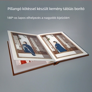Esküvőkre, babára és évfordulókra tervezett bőr fotóalbum, kiváló stúdióminőség, 20 oldal, 29 bőrborító variáció logóval, egyszerű retro stílus
