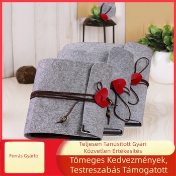 Felt DIY kézműves fotóalbum — egyedi ragasztós fotóalbum a baba fejlődéséhez és pár emlék könyv