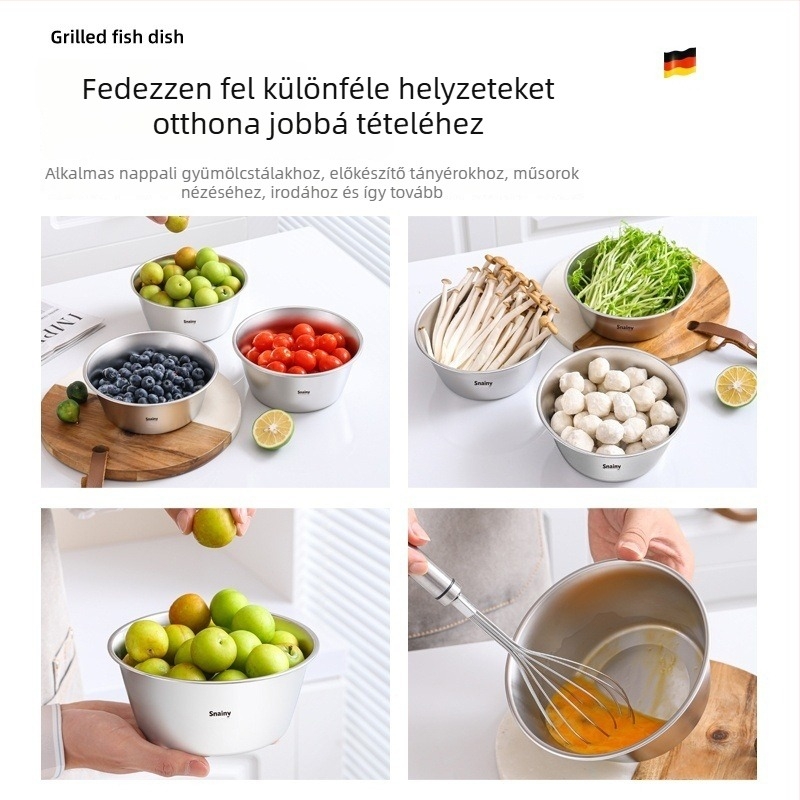 Rozsdamentes acélból készült gyümölcs- és zöldségmosó és szárító kosár, kétszintű mini szárítóedény, élelmiszer-minőség