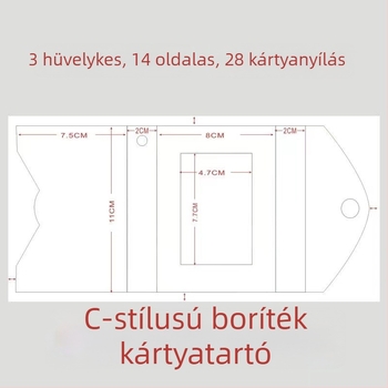 Személyre szabott mini fotóalbum kártyatartóval, 3 hüvelykes album, kártyatartó és kártyaklip