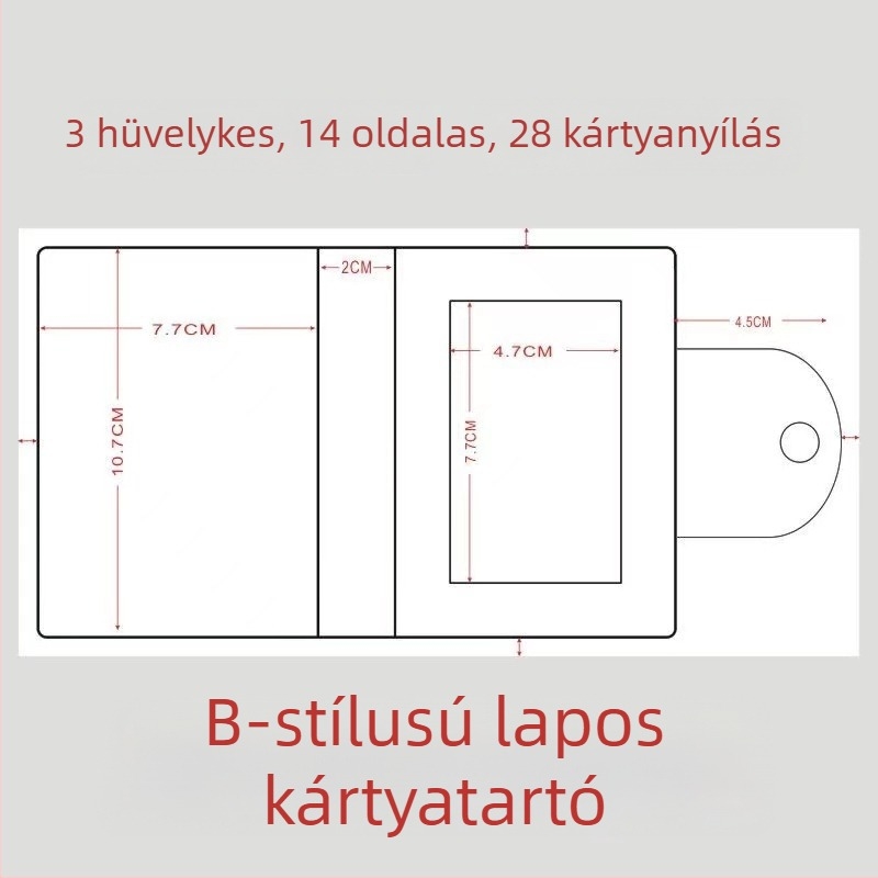 Személyre szabott mini fotóalbum kártyatartóval, 3 hüvelykes album, kártyatartó és kártyaklip
