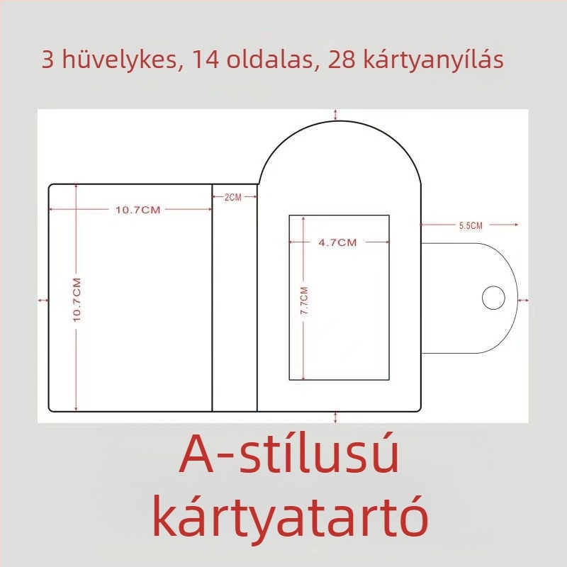 Személyre szabott mini fotóalbum kártyatartóval, 3 hüvelykes album, kártyatartó és kártyaklip
