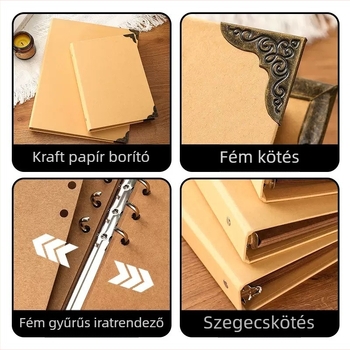 Háromlyukas fényképalbum, DIY gyerekeknek, nagy kapacitás