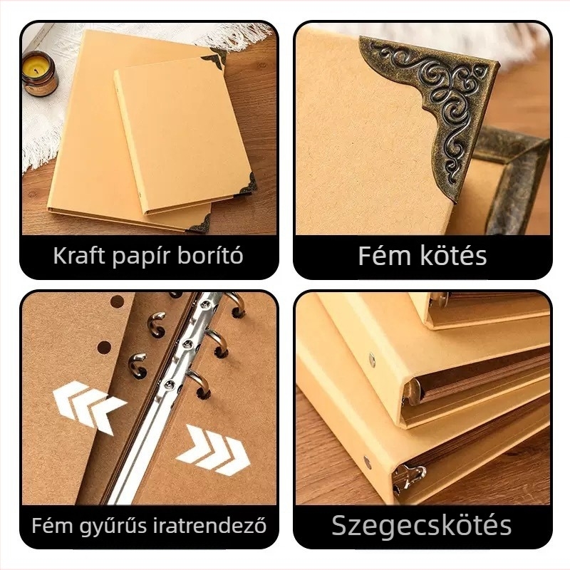 Háromlyukas fényképalbum, DIY gyerekeknek, nagy kapacitás