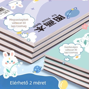 A4-es rajzfüzet gyerekeknek és általános iskolásoknak — üres oldalakat színezéshez és rajzoláshoz, vastag lapokkal