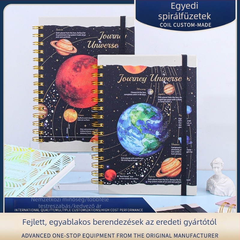 Lenwa spirálfüzet, A5 méret, testreszabható jegyzetfüzet 80 g/m² papírral üzleti megbeszélésekhez