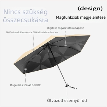 Ultra könnyű öt részes esernyő UV védelem, hordozható napernyő