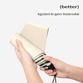 Ultra könnyű öt részes esernyő UV védelem, hordozható napernyő