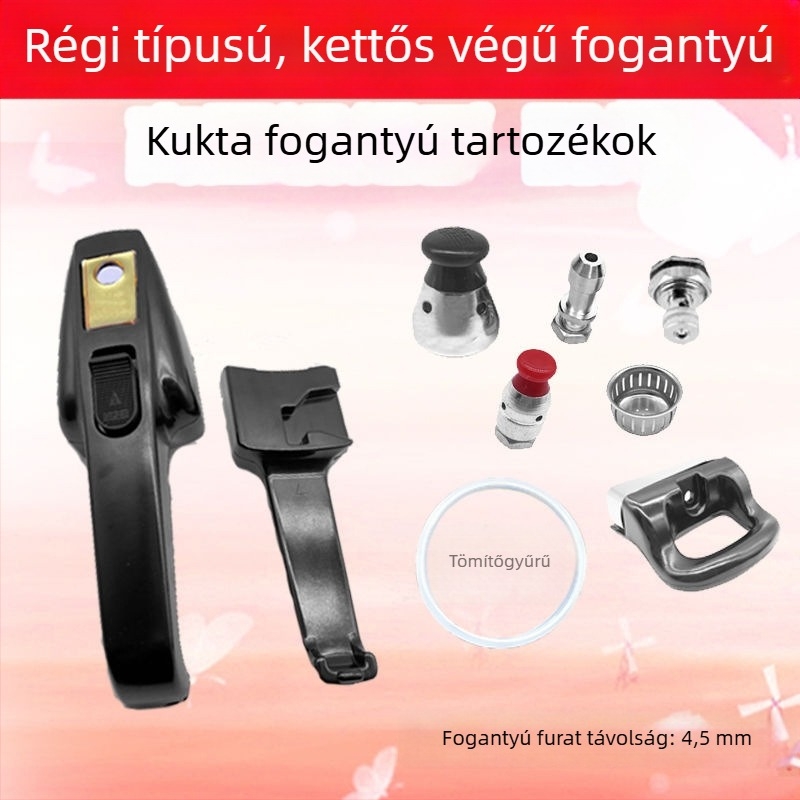 Idősebb stílusú Shenyang Aiqi nyomásfőző kar, fekete, toló típusú kéz, kiegészítő (kivezetőcső nélkül)