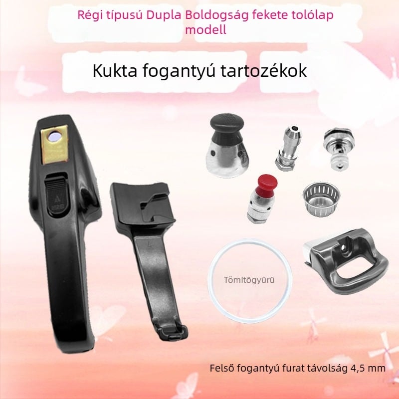 Idősebb stílusú Shenyang Aiqi nyomásfőző kar, fekete, toló típusú kéz, kiegészítő (kivezetőcső nélkül)