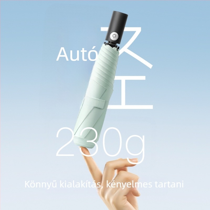 Ultra könnyű automata esernyő esőre és napra, nagy méret, UV védelem, biztonságos kivitelezés