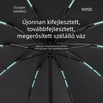 20-ágú visszaforduló esernyő, nap- és eső használatra, automata összecsukható esernyő logóval