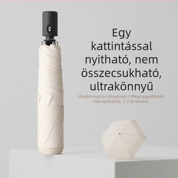 Memóriaszövettel készült, XL méretű automata esernyő, ultrakönnyű