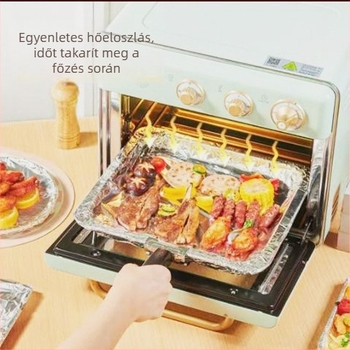 Grillhezéshez való alumíniumfólia, több méretben, háztartási konyhához, kompatibil légsütőhöz és sütőhöz
