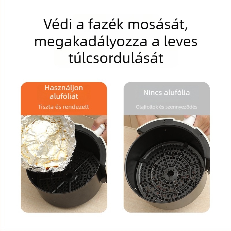 Quishida alumíniumfólia tekercs, szélesség 30 cm, vastagság 20 mm, egyszer használatos, sütéshez és pirításához