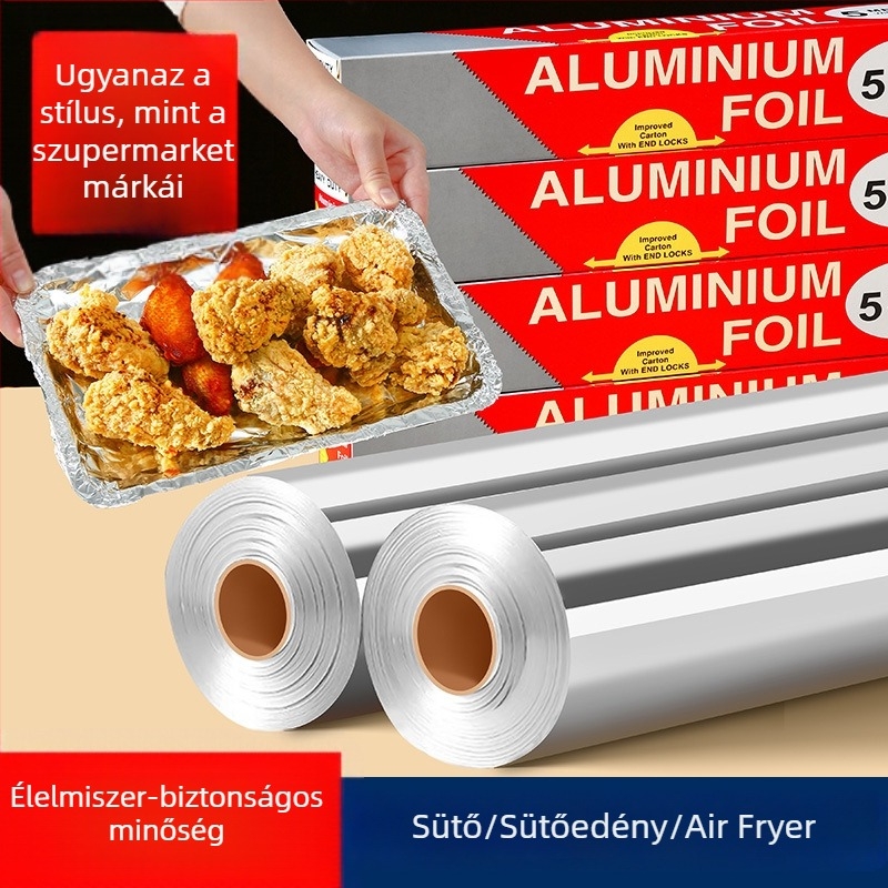 Sütéshez és grillhez használt alumíniumfólia