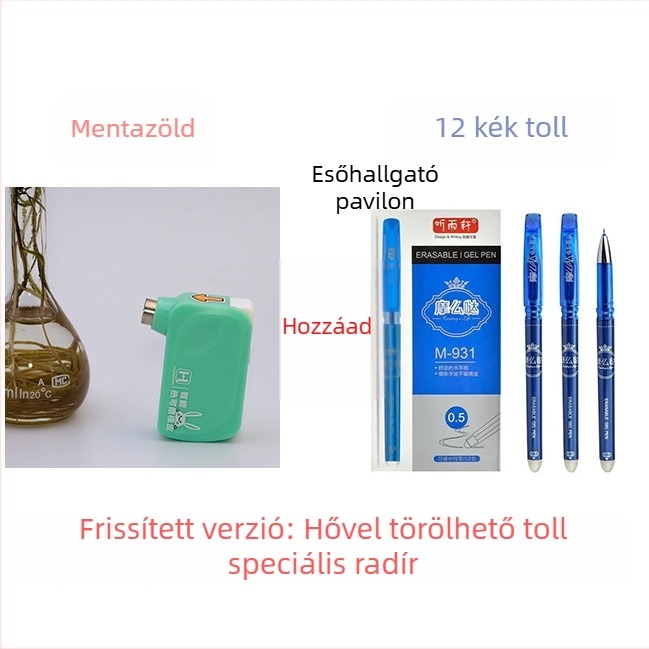 Töltővel rendelkező okos radír hőérzékeny tolltintájának törléséhez
