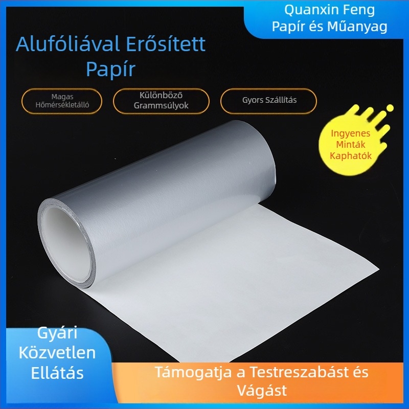 Személyre szabható laminált, kompozit alumíniumfóliás papír hőzáró orvosi és élelmiszer csomagolásokhoz